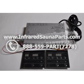 COMPLETE CONTROL POWER BOX WITH CONTROL PANEL - COMPLETE CONTROL POWER BOX CAL SAUNA INFRARED SAUNA STYLE 3 WITH TWO CONTROL PANELS 3