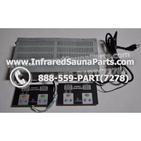 COMPLETE CONTROL POWER BOX WITH CONTROL PANEL - COMPLETE CONTROL POWER BOX CAL SAUNA INFRARED SAUNA STYLE 2 WITH TWO CONTROL PANELS 2
