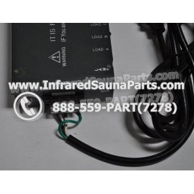 COMPLETE CONTROL POWER BOX 110V / 120V - COMPLETE CONTROL POWER BOX 110V  120V WITH 7 CIRCUIT BOARD PINS  6 FEMALE PLUGS SAUNAGEN INFRARED SAUNA 5