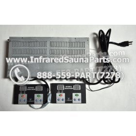 COMPLETE CONTROL POWER BOX WITH CONTROL PANEL - COMPLETE CONTROL POWER BOX WATERSTAR INFRARED SAUNA STYLE 2 WITH TWO CONTROL PANELS 1