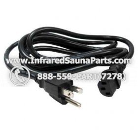POWER CORD - POWER CORD 6ft 14 AWG UNIVERSAL - IEC320 C13 TO NEMA 5-15P SJT 15A  PLUG STYLE 6 1