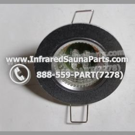 COMPLETE LIGHT ASSEMBLY 12V - COMPLETE LIGHT ASSEMBLY IN SILVER PLASTIC FINISH WITH LED BULB G6-B2 12V 1