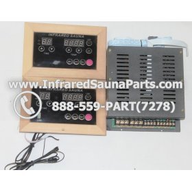 COMPLETE CONTROL POWER BOX WITH CONTROL PANEL - COMPLETE CONTROL POWER BOX ENLIGHTEN INFRARED SAUNA WITH USB MP3 PLAYER 220V / 240V STYLE 2 WITH TWO CONTROL PANEL 1