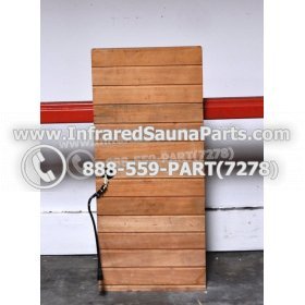 WOOD BENCHS + HEATERS - HEMLOCK WOOD BENCH + HEATER + RED COVER ( 36.7" x 16.2" ) 4