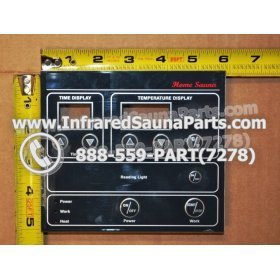 FACE PLATES - FACEPLATE FOR CIRCUIT BOARD SRZHX001 MASTERSAUNA 8 BUTTONS 2