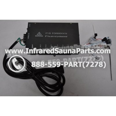 COMPLETE CONTROL POWER BOX 110V / 120V - COMPLETE CONTROL POWER BOX 110V  120V WITH 7 CIRCUIT BOARD PINS  6 FEMALE PLUGS SUPPLY WORLD INFRARED SAUNA 1