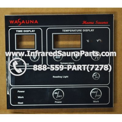 FACE PLATES - FACEPLATE FOR CIRCUIT BOARD SRZHX001 WASAUNA 8 BUTTONS 1